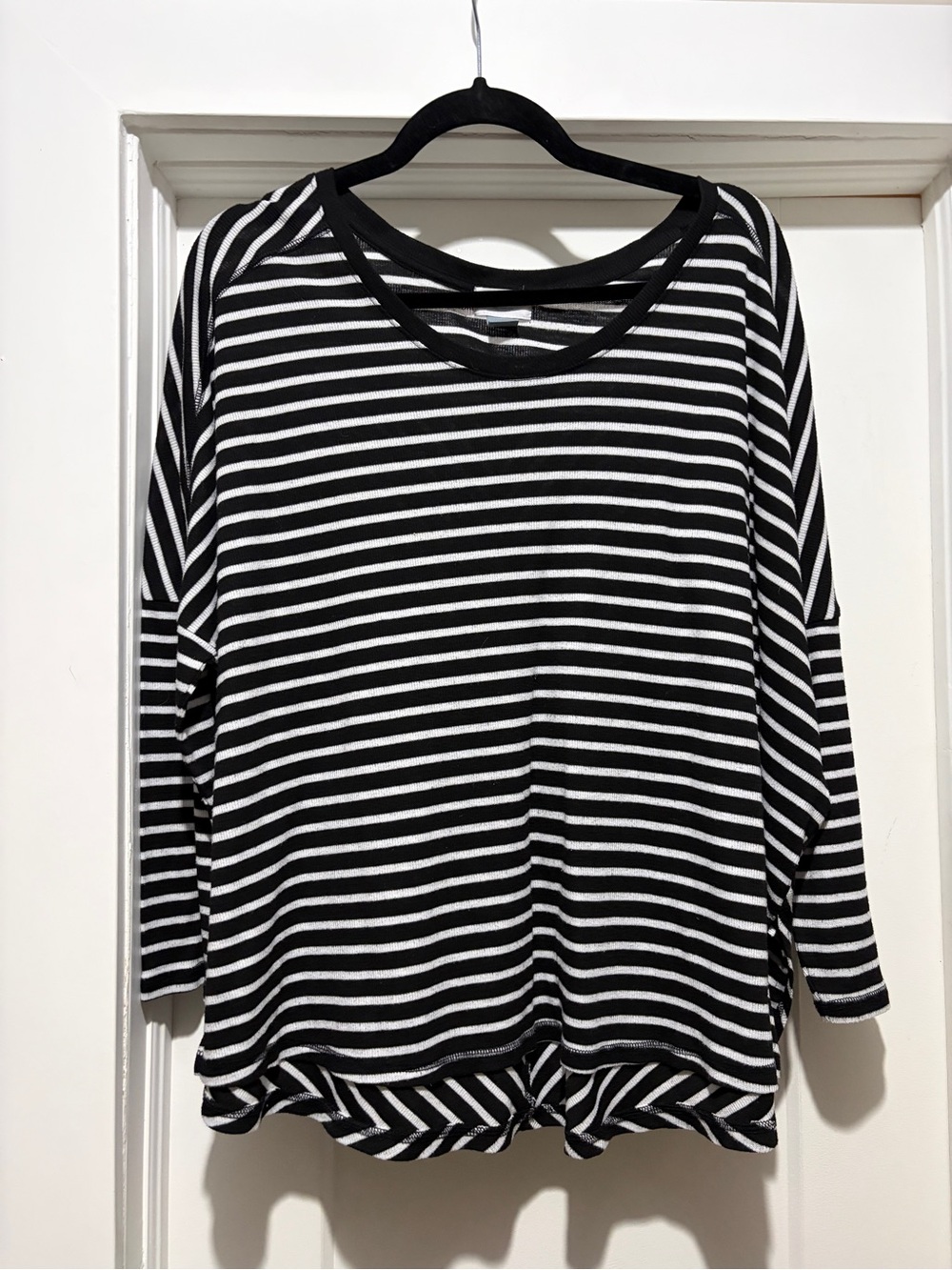 Old Navy Black & White Striped Top